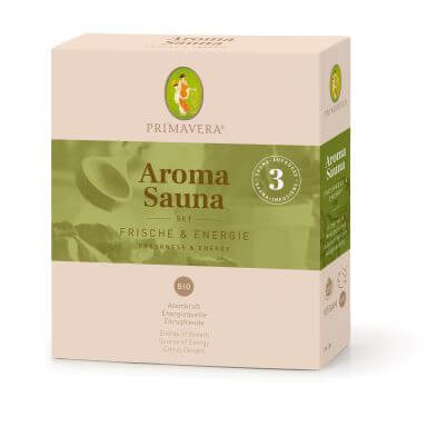 Sauna Aufgussöl von Primavera 3er Set Frische und Energie