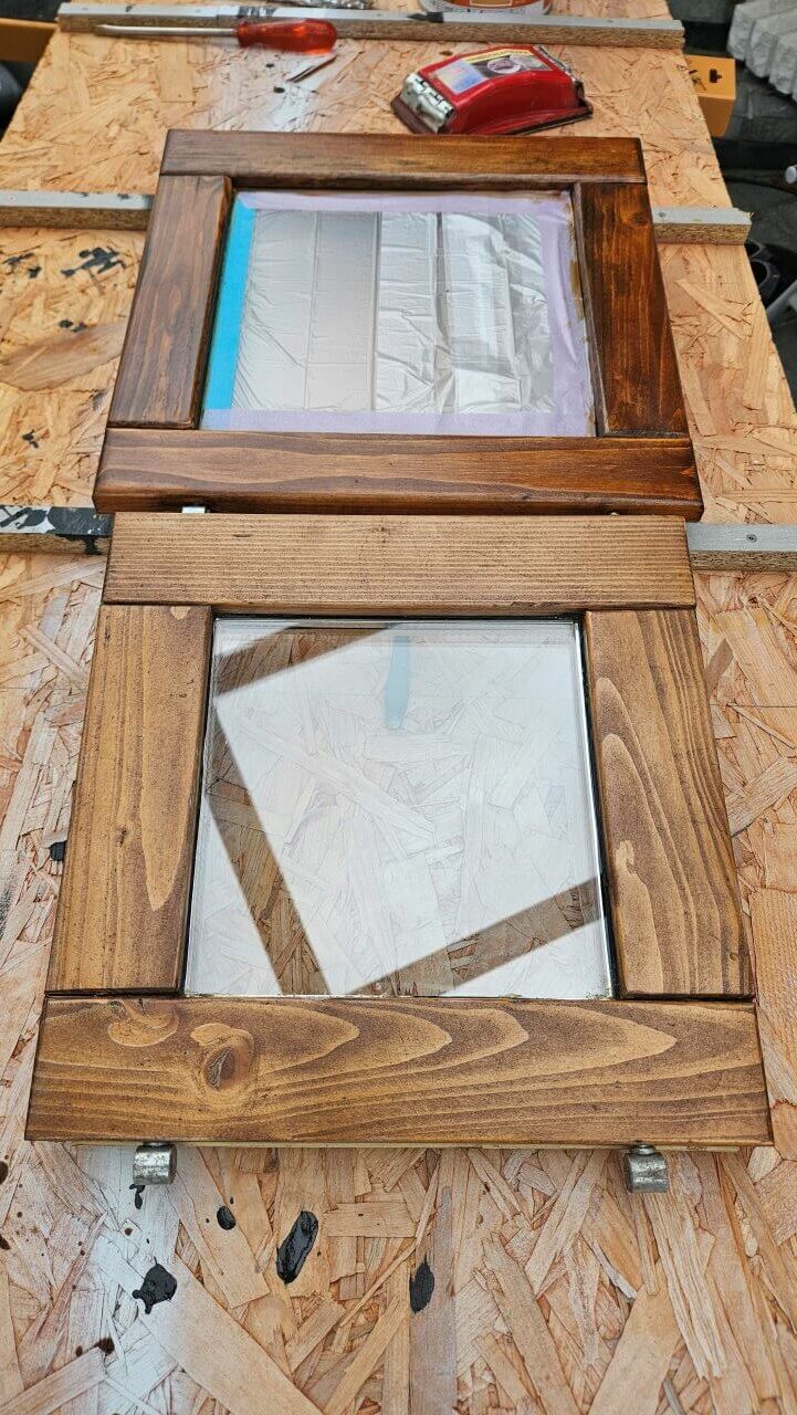 Fenster frisch gestrichen