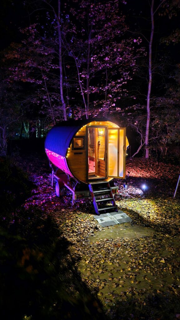 Sauna Eingang LED-Beleuchtung