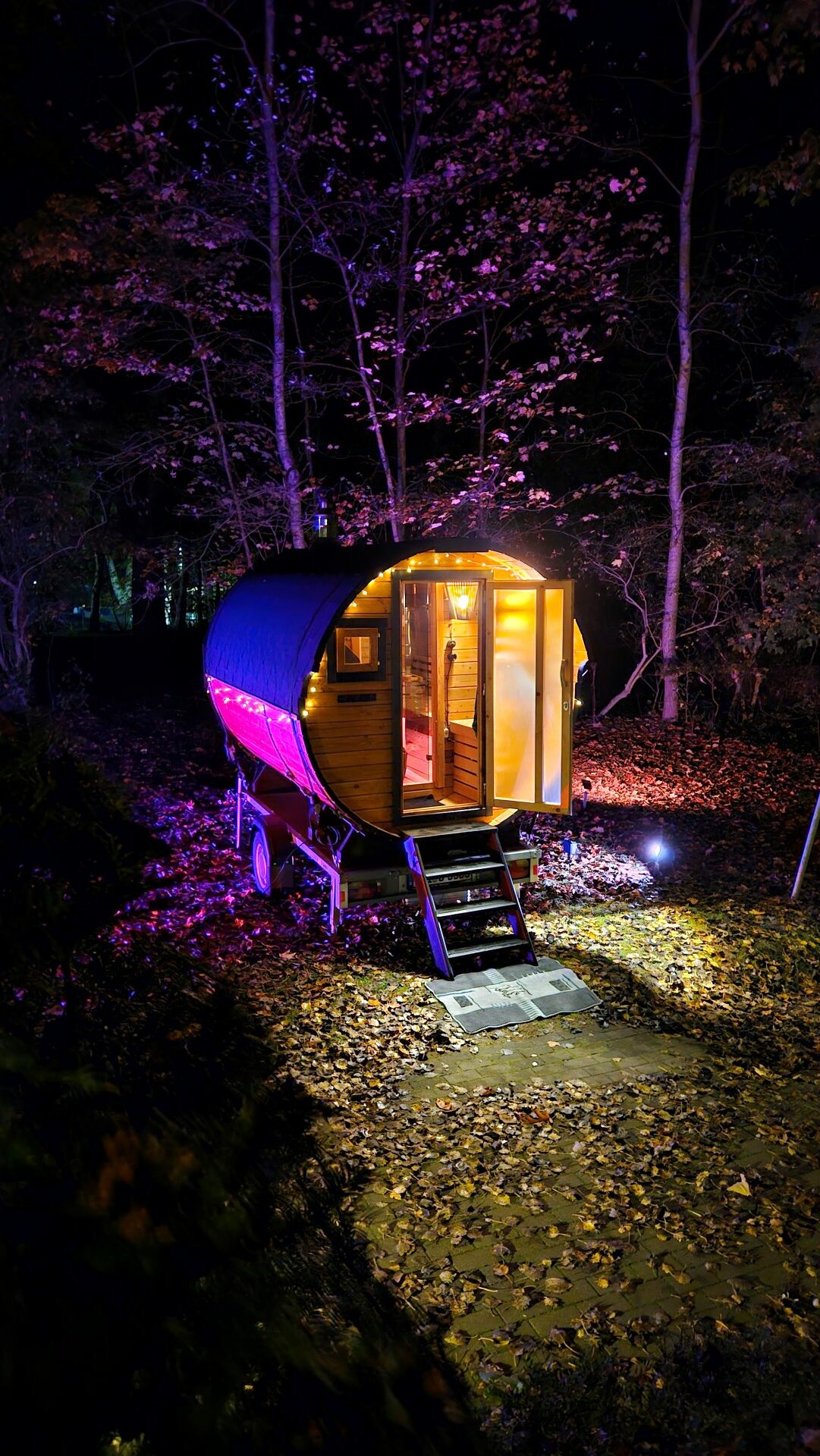 Sauna Eingang LED-Beleuchtung