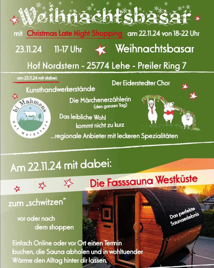 Weihnachtsbasar Hof Nordstern